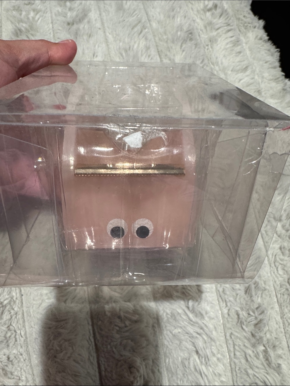 ban.do Pink Novelty tape dispenser with Googly Eyes